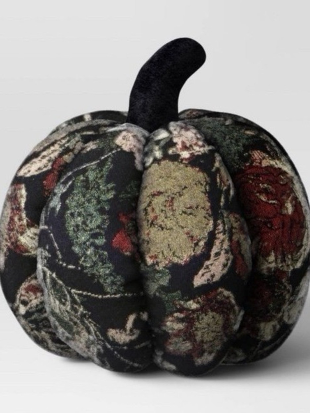 NEW Threshold Dark Floral Pumpkin Pillow Vintage Fall Decor Gothic